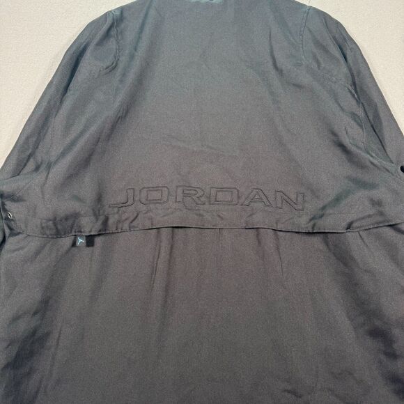 Vintage Jordan Track Jacket Mens XL Full Zip Black Swoosh Nike‎ Basketball Hoop - Picture 5 of 13